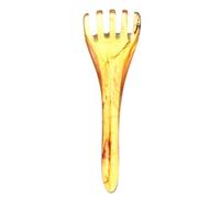 LAPYAPPE Resin Scalp Massage Tool Smooth Surface and Safe Design, Brown Five-Claw Head Scraping Comb for Family and Travel Use, Effective Scalp Caring and Relaxation