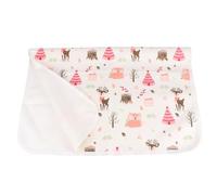 LAPYAPPE Reusable Waterproof Cotton Changing Mat for Babies with Breathable Cushion, Portable Diaper Pad Suitable for Diaper Changing Places and Play Cribs