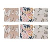 LAPYAPPE Sanitary Napkin Storage Bag 6pcs Portable Small Pouch Coin Purse Large Capacity Fresh Style Travel Organizer for Women