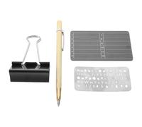 LAPYAPPE Seed Phrase Backup Tool Metal Seed Phrase Plate 146x89x2mm Stainless Steel Fireproof Corrosion Resistant Password Reminder for Home and Office Digital Assets