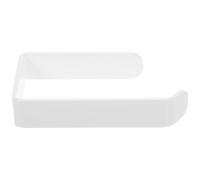 LAPYAPPE Self-adhesive Paper Towel Holder White Acrylic Bathroom Roll Rack Easy to Install with Comfortable Touch, Modern Sl esign for Toilet and Bathroom Storage