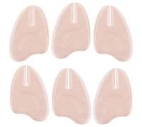 LAPYAPPE Self-Adhesive Sandals Insoles 3 Pairs Beige Suede Fabric Protecting Your Feet Cushions for Beach and Casual Wear