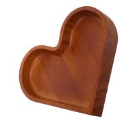 LAPYAPPE Serving Tray Easy to Carry Heart Shaped Pine Wooden with Natural Grain Patterns Decorative Charcuterie Board and Jewelry Organizer Valentine's Day for Family Gatherings