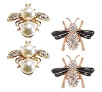 LAPYAPPE Shoe Decorations Clip on Metal Multipurpose Shoe Buckles 4pcs Bee Style with Cute Bee Design Longer Serving Time for Women at Dinner Party or Party