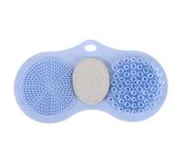 LAPYAPPE Shower Back Scrubber Mat Foot Scrubber Silicone Stone Foot Massager with Hands-Free Back Scrubbing Non-Slip Suction Cups for Shower and Bathtub Use