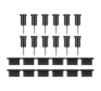 LAPYAPPE Silicone Dust Plugs Phone Accessories 12 Pairs Protects against Sand and Splash, Practical and Stylish for USB Jack and Type-c Port Devices for Everyday Use