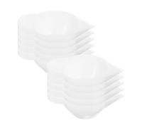 LAPYAPPE Silicone Resin Mixing Cup Dispenser with Quick Demolding Feature 25pcs Heat Resistant Silicone Mold Cup White Mini Mixing Bowl for DIY Epoxy Resin Projects
