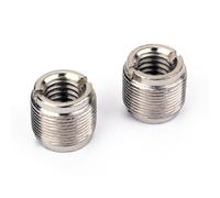 LAPYAPPE Silver Metal Mic Screw Adapter Replacement Set Easy to Use and Install 2 Pieces for Secure Connection Compatible with Microphone Mounts and Boom Arms
