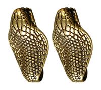 LAPYAPPE Snake Pendant Not Easy to Deform Or Break for Decoration Anywhere 2pcs Brass Decor with Fine Workmanship and Retro Style, Snake Shape Hanging Ornament