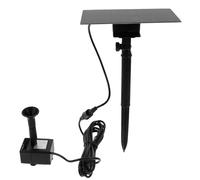 LAPYAPPE Solar Fountain Pump 1.5w Square-Shaped with Silicon Crystal Plate and Plastic, 150l/h Capacity, Wear Resistant and Easy Installation, for Outdoor Birdbaths and Garden Water