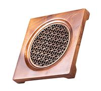 LAPYAPPE Square Chinese Tea Tray Made of Smoothly Polished Wood and Metal Coffee-tea Mat for Holding Teacup and Tea Set and Meeting Room Use