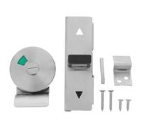 LAPYAPPE Stainless Steel Bathroom Stall Door Lock with Vacant Occupancy Indicator, Silver Sliding Bolt Lock Resistant to Rust and Deformation for Public Restroom Stall Privacy