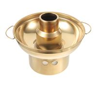 LAPYAPPE Stainless Steel Dessert Pot Golden Taro Container with Adjustable Intake Plates and Two Handles Time-Saving Design Preventing Ash Falling into Food for Fruit and Herbal Jelly
