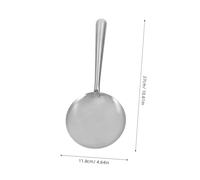 LAPYAPPE Stainless Steel Tofu Brain Ladle Multi Functional Cooking Scoop for Rice Desserts and Oil Separation Kitchen Paddle with Stylish Minimalist Design for Home and Restaurant Use