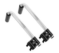 LAPYAPPE Stainless Steel Wheelchair Handle Extenders 2Pcs Replacement with Push Handle Extension for Outdoor and Indoor Adult Transport Chairs