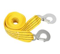 LAPYAPPE Sturdy Nylon Car Tow Rope with Double Thicken Fluorescent Design and Eagle Hook for Outdoor Trailer Towing, High Strength Yellow Trailer Rope Kit