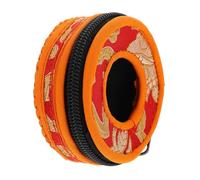 LAPYAPPE Tibetan Meditation Bell Storage Box 7.5cm Small Embroidered Silk Protector Case for Nepal Bell with Soundproof Packaging Suitable for Buddhist Prayer and Yoga