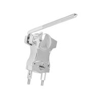 LAPYAPPE Tom Drum Mounting Bracket Extension Clip Zinc Alloy Adjustable Easy to Install Silver Drumming Accessory for Musical Instrument Hardware