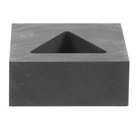 LAPYAPPE Triangle Graphite Mold for Metal Casting Melting Gold Tool with Oil Groove Non-Ferrous Metal Casting Mold for Jewelry Making