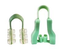 LAPYAPPE U-type Sleeping Nose Clips Made of Green Silica Gel Smooth Surface and Easy to Wear Design, for Night Use to Reduce Snoring and Breathing Comfort