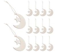 LAPYAPPE Unfinished, Wooden 20pcs A and Cutouts for Star Beige Material with Intricate Cutouts, for Enhancing Interaction Decorating Crafts Parent A Room