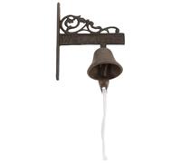 LAPYAPPE Vintage Cast Iron Wall Bell, Retro Shaking Doorbell with Wall Mount, Decorative Hanging Welcome Bell for Home and Garden