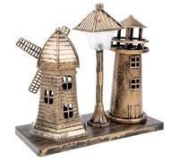 LAPYAPPE Vintage Lighthouse Shape Night Light Retro Desk Lamp Decorative Iron Tower Tabletop Art Light for Home Decoration Suitable for Bedroom and Room