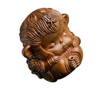 LAPYAPPE Vintage Woodcarving Monkey Incense Stick Holder Statue Ornament for Home Office Meditation Yoga Decor Random Color