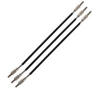 LAPYAPPE Violin Tail Cords Steel Wire Tailpiece Cord Replacement 3pcs 4/4 for Black Colour Stably Connect Violin Accessories for Musical Instrument Parts
