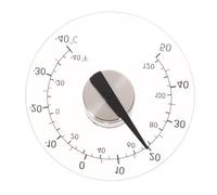 LAPYAPPE Waterproof Self-adhesive Window Thermometer for Indoor and Outdoor Use, Accurate Temperature Measurement, round 4.3 Inch Acrylic Dial, for Every Room in The House