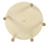 LAPYAPPE Wear-resistant Wooden Parrot Perch Wheel for Parakeets and Parrots, Daily Chewing and Exploring Bird in Khaki Colour, for Household Bird Cage Play