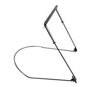 LAPYAPPE Wear-resistant Zinc Alloy Harmonica Neck Rack Black, Easy to Carry Metal Harp Stand for 10, 16 and 24 Hole Mouth Organs, Practical Musical Instrument Accessory for Performances