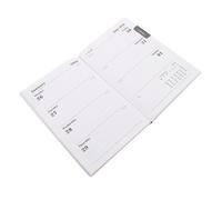 LAPYAPPE Weekly Agenda Planner with PU Leather Cover Daily Weekly Calendar Notebook English Layout for Office and Personal Management Portable Decorative Organizer