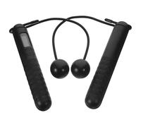 LAPYAPPE Weighted Cordless Jump Rope 1 Pair 2032mah Button Battery Abs Material Slimming with Digital Counter for Workout and Leisure for Shaping and Fitness Training