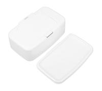 LAPYAPPE Wet Wipes Dispenser Box White Plastic Refillable Tissue Holder with Lid for Infant and Household Use, Compact Home Storage Case for Living Room, Bedroom, Nursery