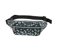 LAPYAPPE Women Waist Bag Fanny Pack with Colorful Printing for Outdoor Travel Shopping Daily Use Storage for Phone Keys Essentials