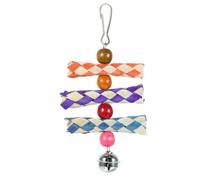 LAPYAPPE Wooden Bird Chew for Parrots and Cockatiels, Wear-resistant Hanging Foraging that Promotes Healthy Beak and Teeth, Suitable for Bird Cages and Play Areas