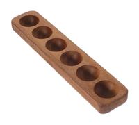 LAPYAPPE Wooden Egg Tray for Kitchen and Refrigerator Natural Solid Wood Egg Holder Convenient Storage for Home Use