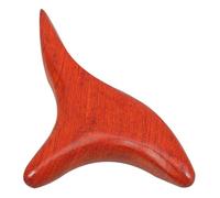 LAPYAPPE Wooden Threepronged Massager Scraping Massage Tool Brown Ergonomic Design Portable Relaxation Promoter for Feet and Scalp Home Use Massage Techniques