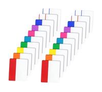LAPYAPPE Writable Sticky Index Tabs Color Transparent Adhesive Page Markers for Reading Highlights Repositionable Tabs for Books Documents School Office Use