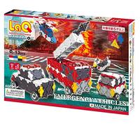 LaQ Hamacron Constructor Emergency Vehicles | 313 Pieces | 7 Models | Age 5+ | Creative, Educational Construction Toy Block | Made in Japan