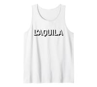 L'Aquila Italy Block Letter - L'Aquila Italia Tank Top
