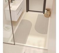 Lar Absent Bath Mat NonSlip Diatomite Kitchen & Bathroom Rug Quick Drying Machine Washable Perfect for Shower & Dish Drying (Arch Design 80x120cm)