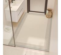 Lar Absent Bath Mat NonSlip Diatomite Kitchen & Bathroom Rug QuickDrying Shower & Dish Mat Washable Grey 120x150cm