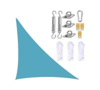 Lar Blue UV Block Triangle e Sail Canopy for Outdoor Patio Deck & Backyard - Waterproof Sun e ning (Size: 4x4x5.7m) - Perfect for Garden Protect