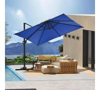 Lar Cantilever Umbrella for Outdoor Use, Offset Design with 360° Rotat and Adjustable Tilt for Ultimate Shade, Crafted with Heavy-Du Aluminum Fe and 240g Ox Fabric, Perfect for Patios,