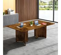 Lar Conference Table - RecuDesk for 8-20 People, Perfect for Office, Meeting & Training Rooms, Quick Assembly, Modern Design, Collaborative Workspace (Chairs Not Included)