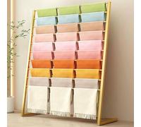 Lar Wall-Mounted Fabric Display Rack, Heavy-Du Metal Clothes Hanr, Commercial Textile Roll Sto Unit, Thickened Steel Pipe for Wallpaper/Fabric nizat