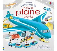 Lara Bryan Peep Inside How a Plane Works Board book Book Lara Bryan Multicolor