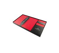 Lara May Set of 8 London Red Recycled Leather Placemats & 8 Leather Coasters Lara May Red